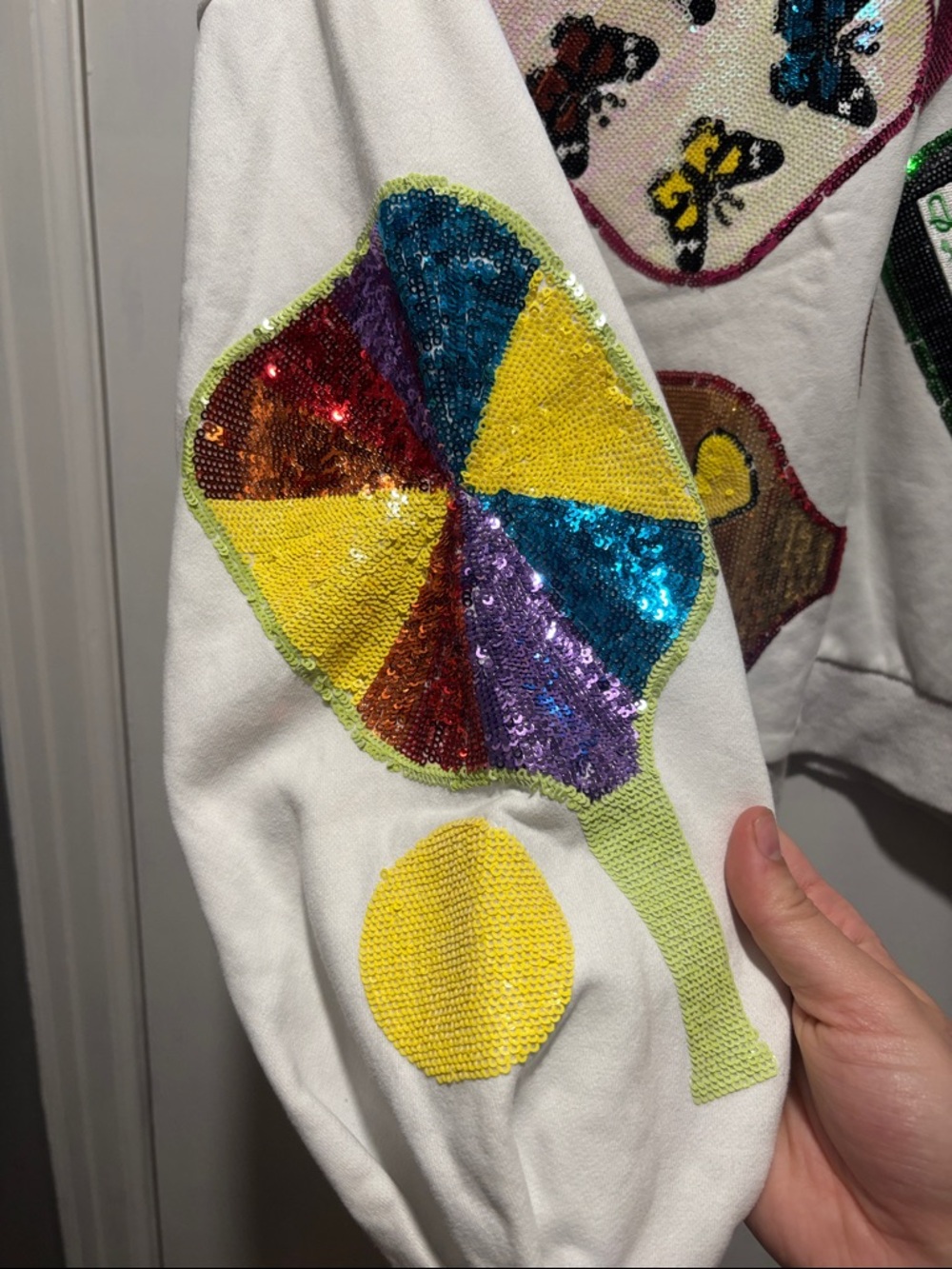QUEEN OF SPARKLES pickleball crewneck sweatshirt - Picture 9 of 14